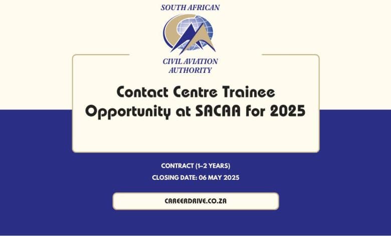 South African Civil Aviation Authority (SACAA) Trainee 2025 Intake