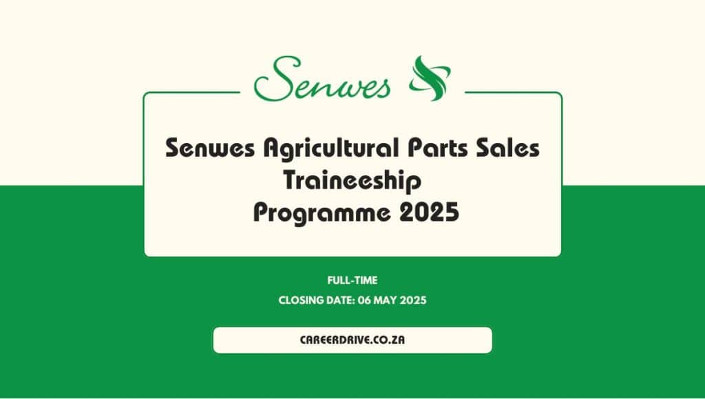 Senwes Agricultural Parts Sales Trainee
