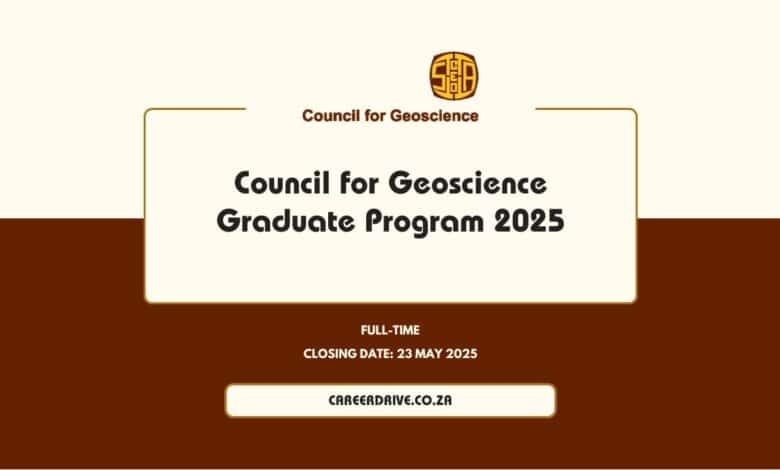 Council for Geoscience graduate trainee program