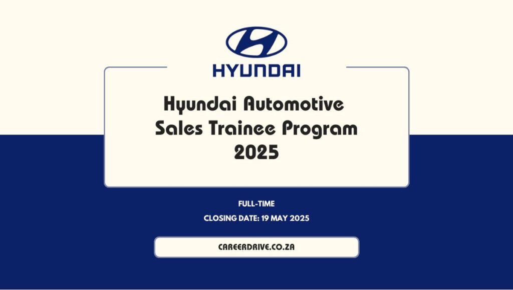 Hyundai Sales Trainee Program 2025