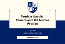 International Art Teacher Vacancy in Kuwait