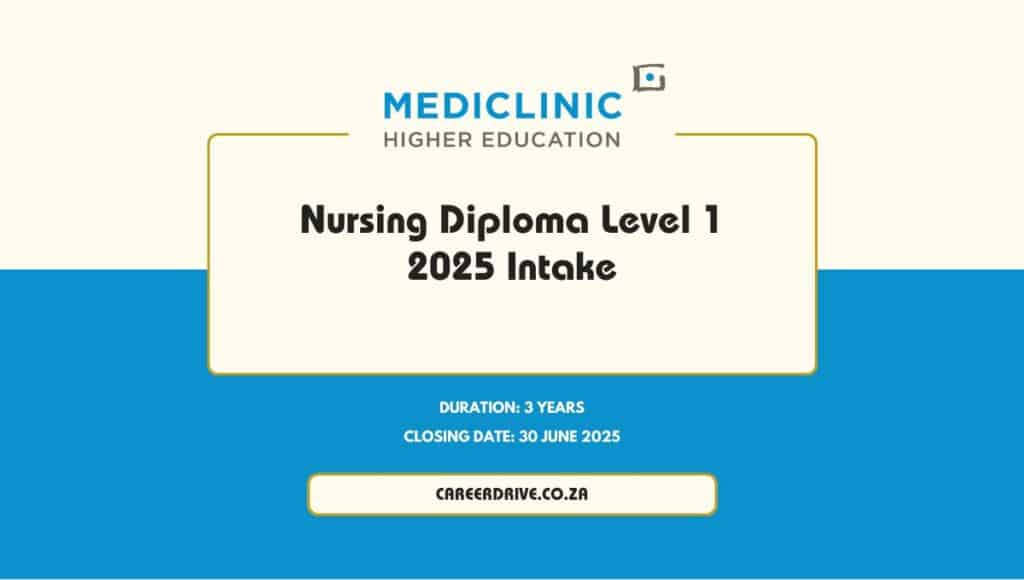 Mediclinic Nursing Diploma (Level 1)