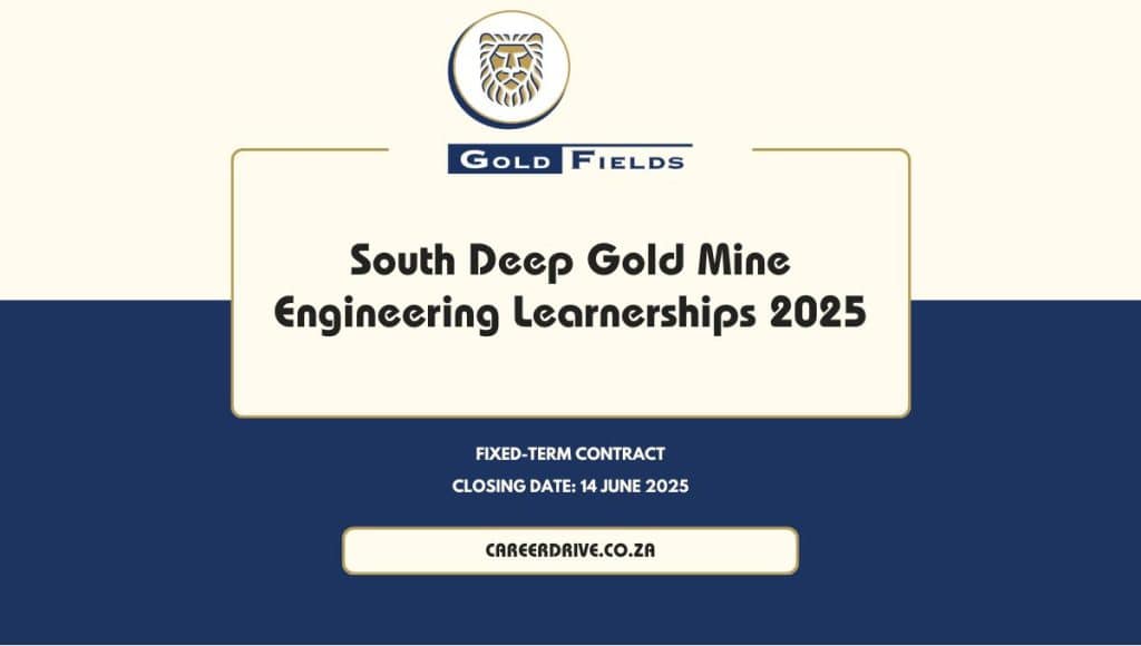 South Deep Gold Mine Engineering Learnerships 2025