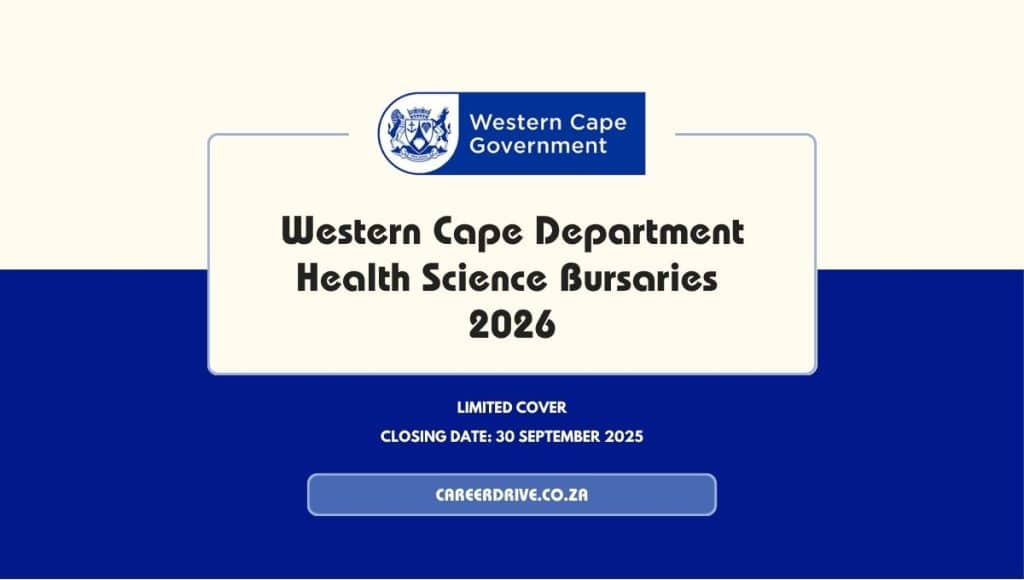Western Cape Department Health Science Bursaries 2026